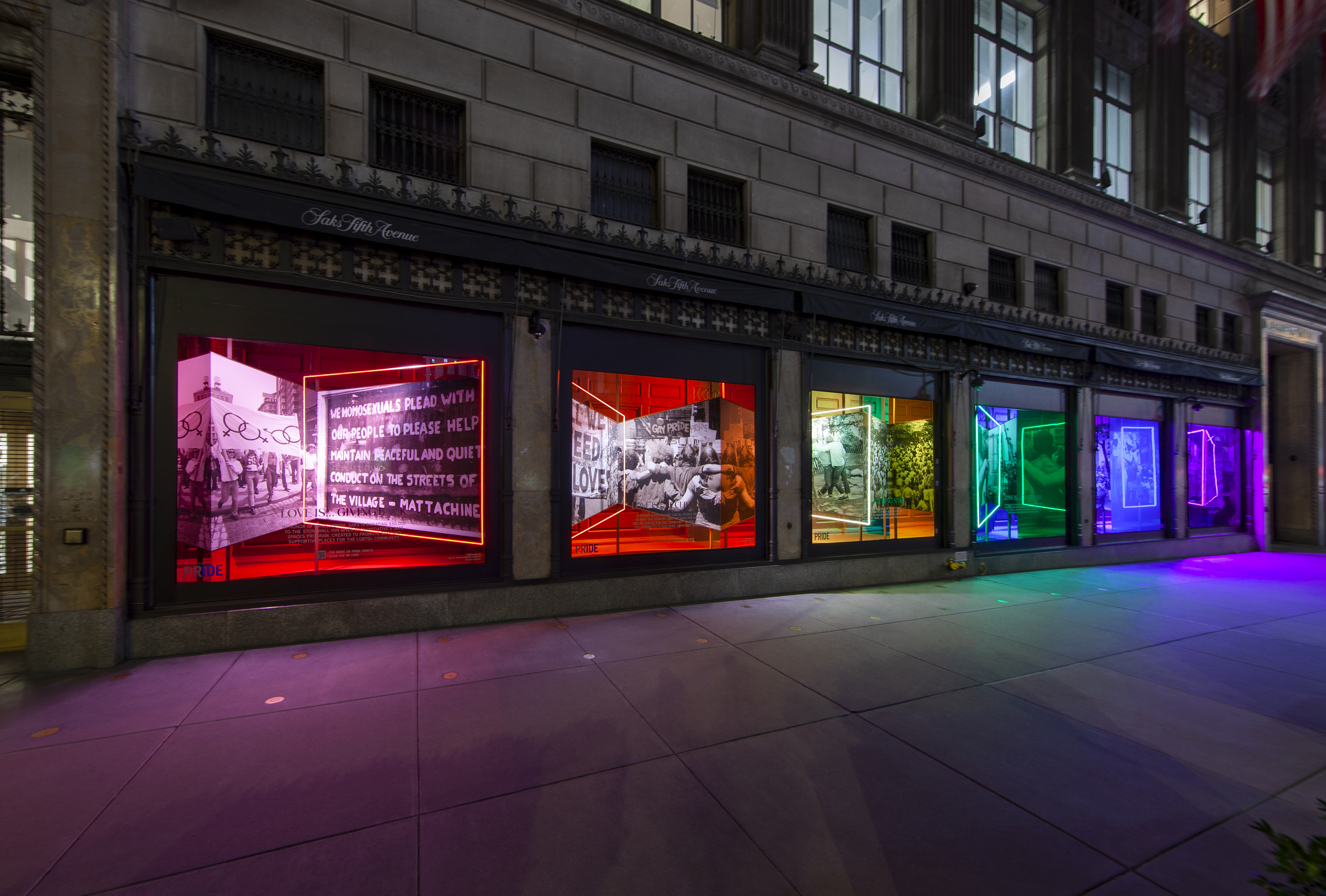Saks Fifth Avenue Pride Windows Display