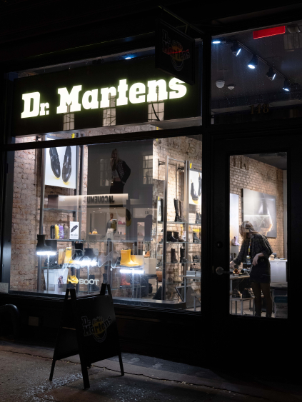 Dr. Martens 1460 Rain Boot Window – Soho, NYC