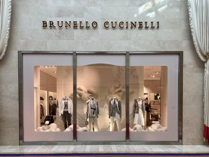 Brunello Cucinelli Holiday Window Display, 32 locations across US and Canada
